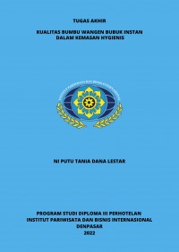 Kualitas Bumbu Bubuk Wangen Instan Dalam Kemasan Hygienis