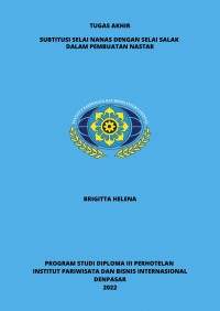 Subsitusi Selai Nanas Dengan Selai Salak Dalam Pembuatan Nastar