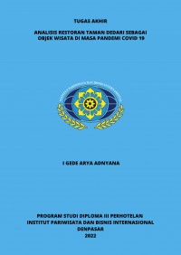 Analisis Restoran Taman Dedari Sebagai Objek Wisata Dimasa Pandemi Covid 19