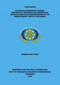 Identifikasi Penerapan Standar Operasional Prosedur (SOP) Sequence Of Service Dalam Pelayanan Breakfast di The Kenran Resort Ubud By Soscomma