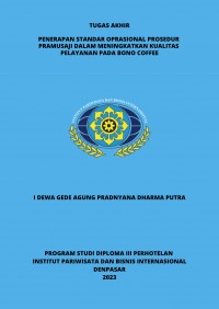 Penerapan Standar Oprasional Prosedur Pramusaji Dalam Peningkatan Kualitas Pelayanan Pada Bono Coffee