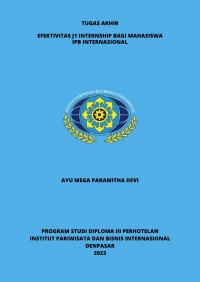 Efektivitas J1 Internship Bagi Mahasiswa IPB Internasional