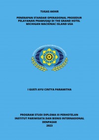 Penerapan Standar Operasional Prosedur Pelayanan Pramusaji di The Grand Hotel Mackinac Island USA