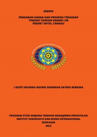 Pengaruh Harga Dan Promosi Terhadap Tingkat Hunian Kamar Lv8 Resort Hotel Canggu