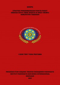 Strategi Pengembangan Pantai Pasut Sebagai Daya Tarik Wisata Di Desa Tibubiu Kabupaten Tabanan