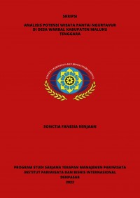 Analisis Potensi Wisata Pantai Ngurtavur Di Desa Warbal Kabupaten Maluku Tenggara