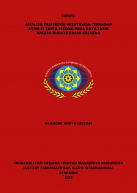 Analisis Preferensi Wisatawan Terhadap Atribut Sapta Pesona Pada Daya Tarik Wisata Budaya Pasar Kreneng