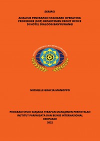 Analisis Penerapan Standard Operating Procedure (SOP) Departemen Front Office Di Hotel Dialoog Banyuwangi