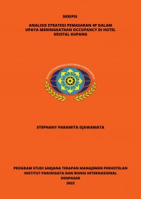 Analisis Strategi Pemasaran 4P Dalam Upaya Meningkatkan Occupancy Di Hotel Kristal Kupang