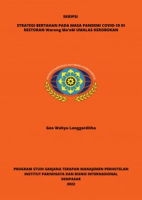 Strategi Bertahan Pada Masa Pandemi Covid-19 Di Restoran Warong Ma'Em Umalas Kerobokan