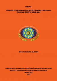 Strategi Pemasaran Pada Masa Pandemi Covid-19 Di Warung Semesta Ubud Bali