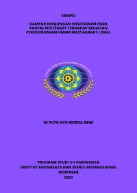 Dampak Kunjungan Wisatawan Pada Pantai Petitenget Terhadap Kegiatan Perekonomian Umkm Masyarakat Lokal