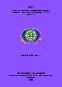 Analisis Tingkat Kepuasan Pengunjung Generasi Z Pada Acara Denpasar Festival Tahun 2022