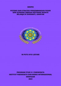 Potensi Dan Strategi Pengembangan Pasar Seni Guwang Sebagai Destinasi Wisata Belanja Di Sukawati Gianyar