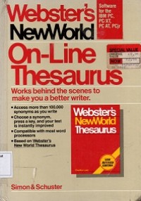 Websters New World On-Line Thesaurus