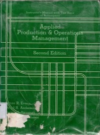 Applied Production and Operations Management