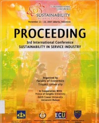 Proceeding : 3rd International Conference Sustainability in service industry