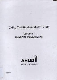 CHA Certification Study Guide : Financial Management