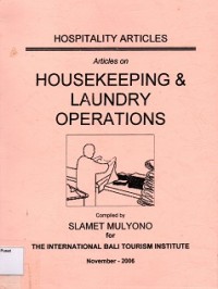 Hospitality Articles : Articles on Housekeeping and Laundry Operations