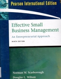 Effective Small Business Management: An Entreprenerial Approach