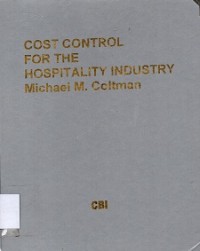 Cost Control For The Hospitality Industry