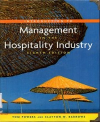 Introduction to Management in The Hospitality Industry