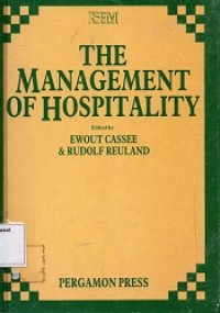 The Management Of Hospitality