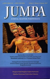 Jumpa: Jurnal Master Pariwisata