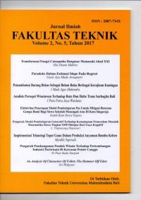 Jurnal Ilmiah Fakultas Teknik