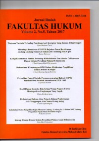 Jurnal Ilmiah Fakultas Hukum