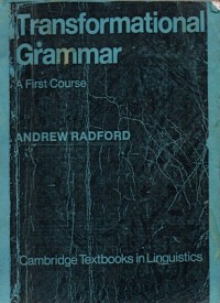 Transformational Grammar: A First Course