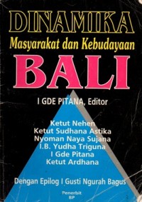 Dinamika Masyarakat dan Kebudayaan Bali