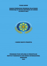 Kajian Penerapan Prosedur Pelayanan Pramusaji Di Rocka Restoran Six Senses Uluwatu Bali