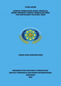 Dampak Pembatasan Sosial Berskala Besar Terhadap Tingkat Penjualan Arma Thai Restaurant