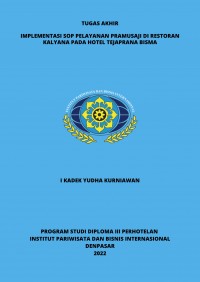 Implementasi Sop Pelayanan Pramusaji Di Restoran Kalyana Pada Hotel Tejaprana Bisma