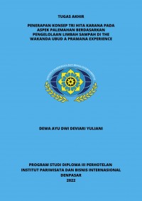 Penerapan Konsep Tri Hita Karana pada Aspek Palemahan berdasarkan pengelolaan Limbah Sampah di The Wakanda Ubud