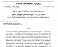 Jurnal Pariwisata Pesona: Pengembangan Desa Wisata Berbasis Kearifan Lokal (E-Journal)