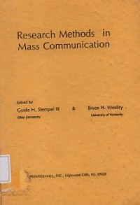 Research Methods in Mass Communication