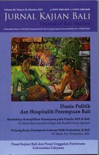 Jurnal Kajian Bali Vol.09 No.02 Oktober 2019