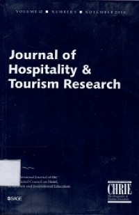 Journal Of Hospitality & Tourism Research Volume 42 No.8, November 2018