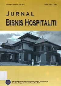 Jurnal Bisnis Hospitaliti