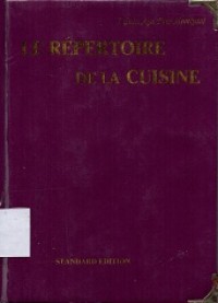 Le repertoire dela cuisine