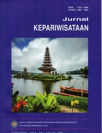 Jurnal Kepariwisatan Vol.18, No.1, Th. 2019