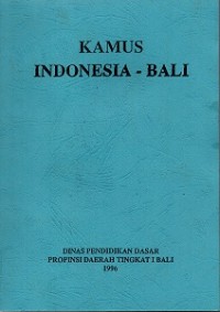 Kamus Indonesia-Bali