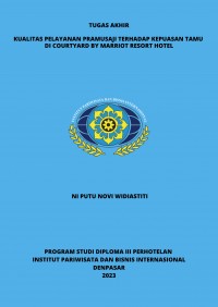 Kualitas Pelayanan Pramusaji Terhadap Kepuasan Tamu di Courtyard By Marriot Resort Hotel