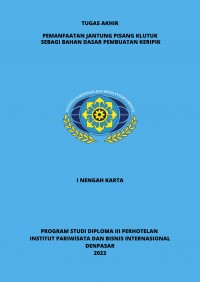 Pemanfaatan Jantung Pisang Klutuk Sebagai Bahan Dasar Pembuatan Keripik